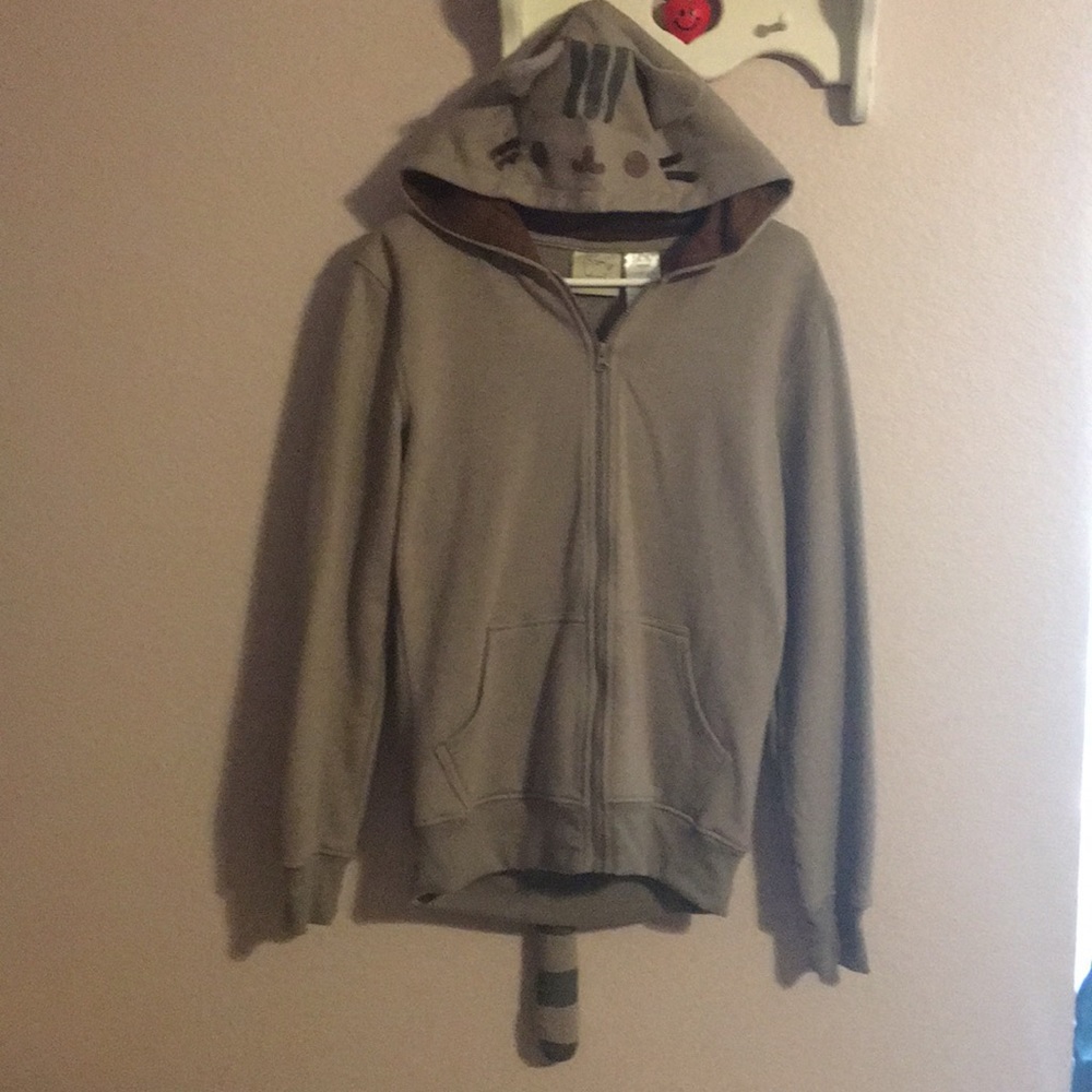Gray Pusheen Hoodie